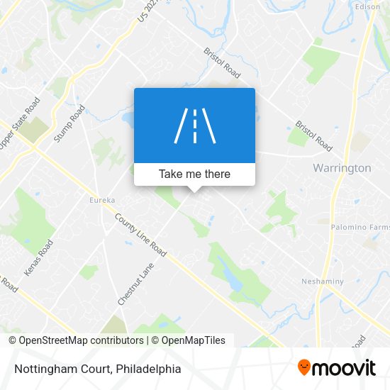 Mapa de Nottingham Court
