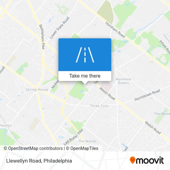 Llewellyn Road map