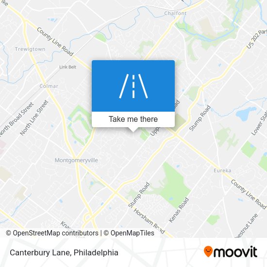 Mapa de Canterbury Lane