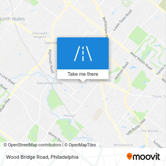 Wood Bridge Road map