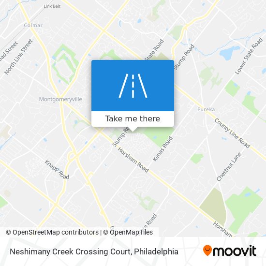 Neshimany Creek Crossing Court map