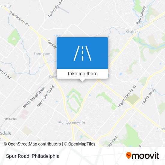 Mapa de Spur Road