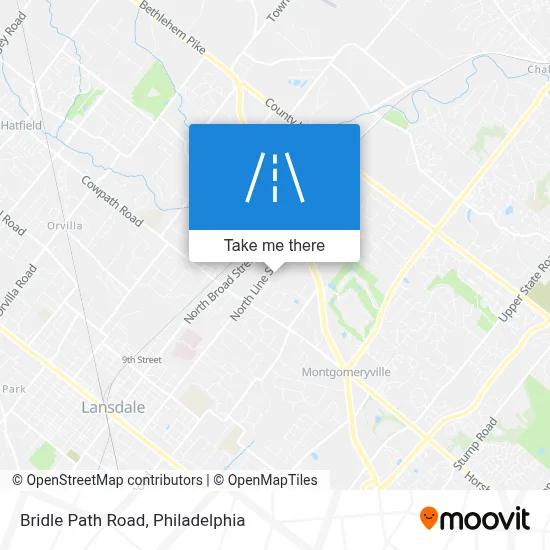 Bridle Path Road map