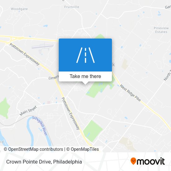 Crown Pointe Drive map
