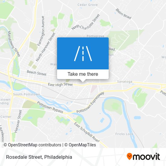 Rosedale Street map