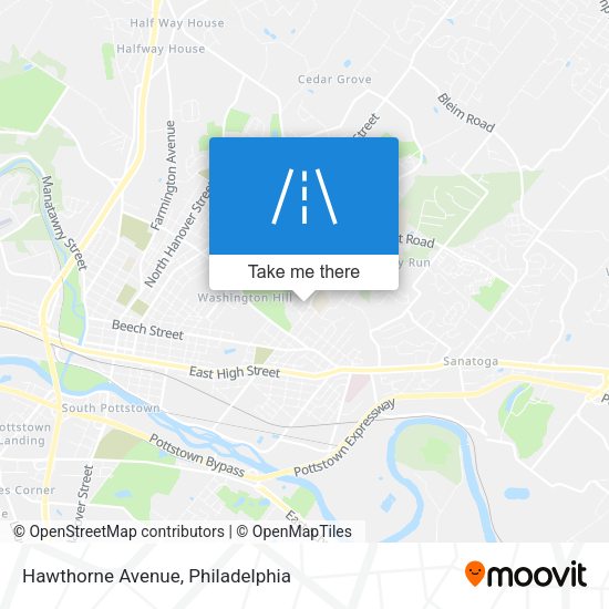 Hawthorne Avenue map