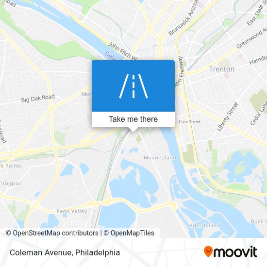 Coleman Avenue map