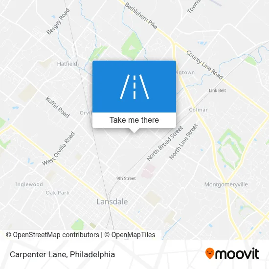 Carpenter Lane map
