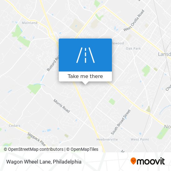 Wagon Wheel Lane map