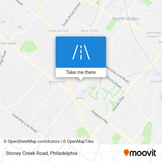 Mapa de Stoney Creek Road