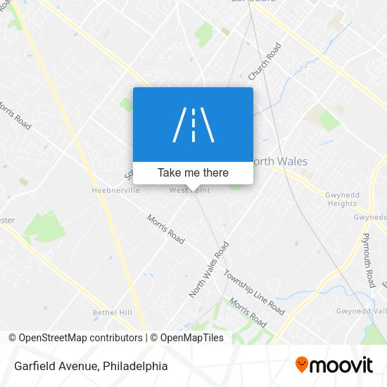 Mapa de Garfield Avenue