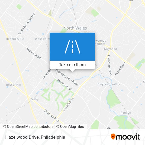 Mapa de Hazelwood Drive
