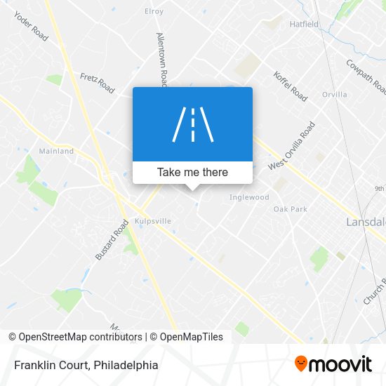 Mapa de Franklin Court
