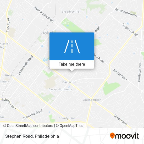 Mapa de Stephen Road