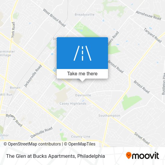 The Glen at Bucks Apartments map