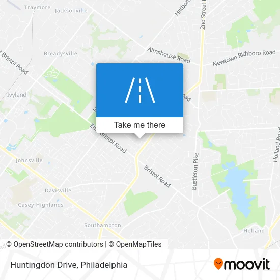 Huntingdon Drive map
