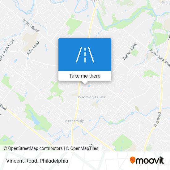 Mapa de Vincent Road