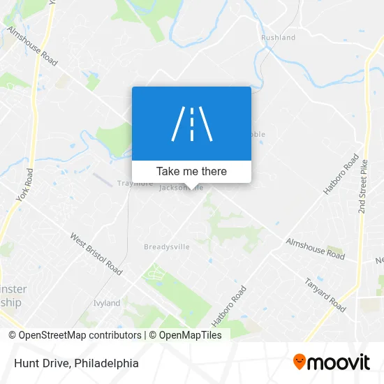 Hunt Drive map