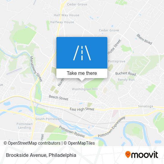 Brookside Avenue map