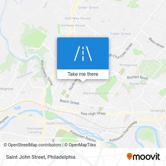 Saint John Street map