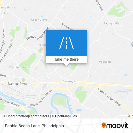 Mapa de Pebble Beach Lane