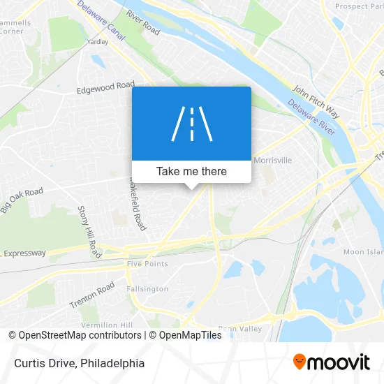 Curtis Drive map