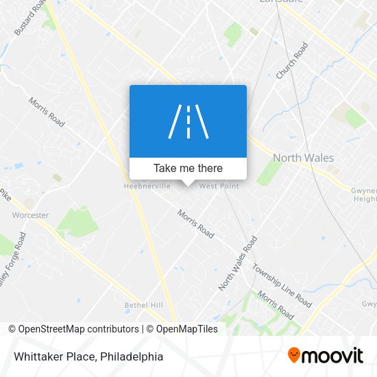 Mapa de Whittaker Place