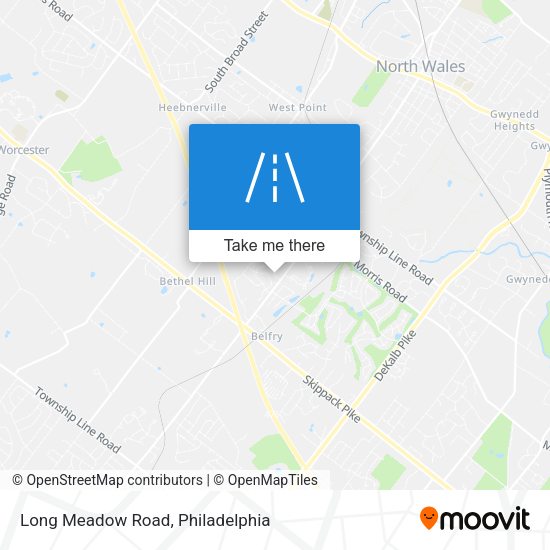 Long Meadow Road map