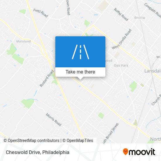Cheswold Drive map
