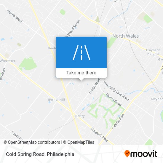 Cold Spring Road map