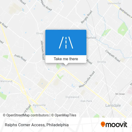 Ralphs Corner Access map