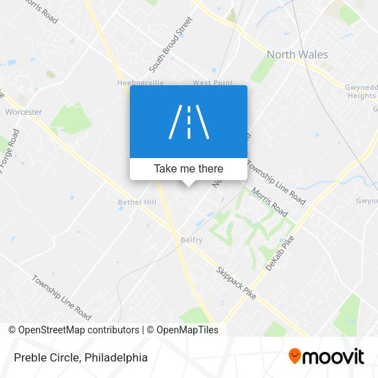 Mapa de Preble Circle