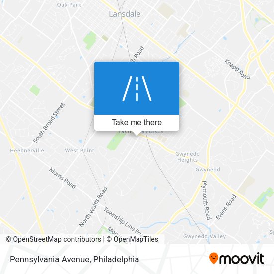 Mapa de Pennsylvania Avenue