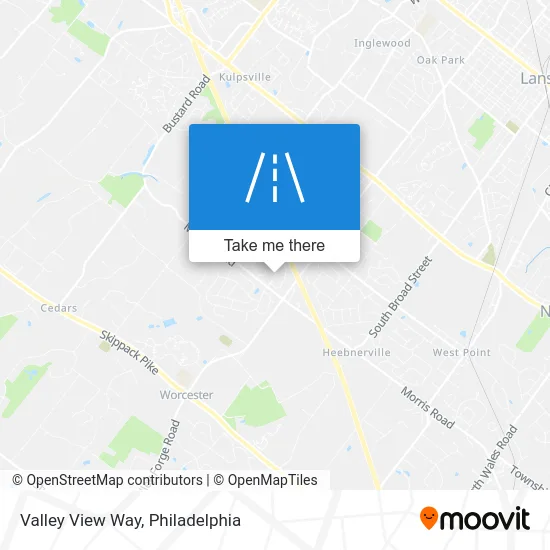 Valley View Way map