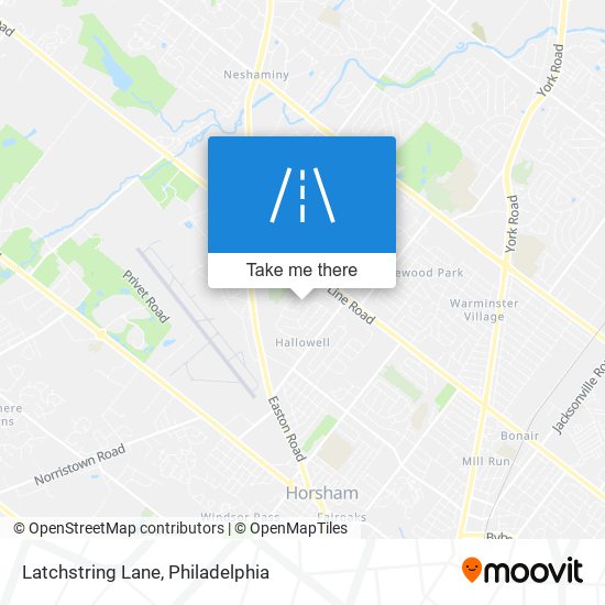 Latchstring Lane map