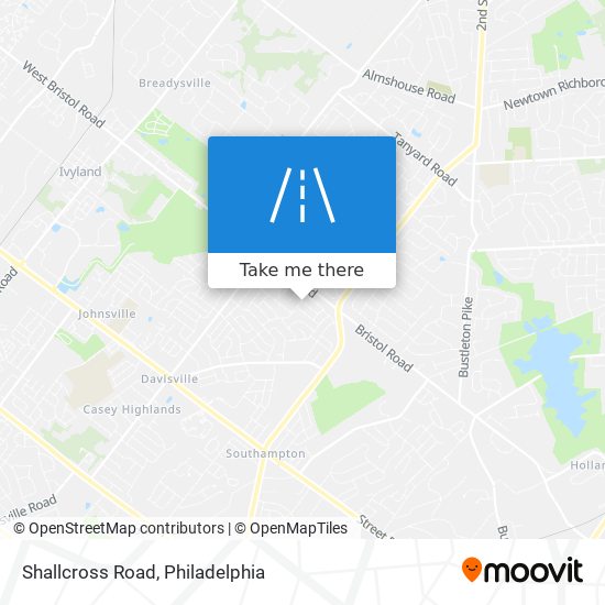 Shallcross Road map