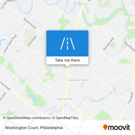 Mapa de Washington Court