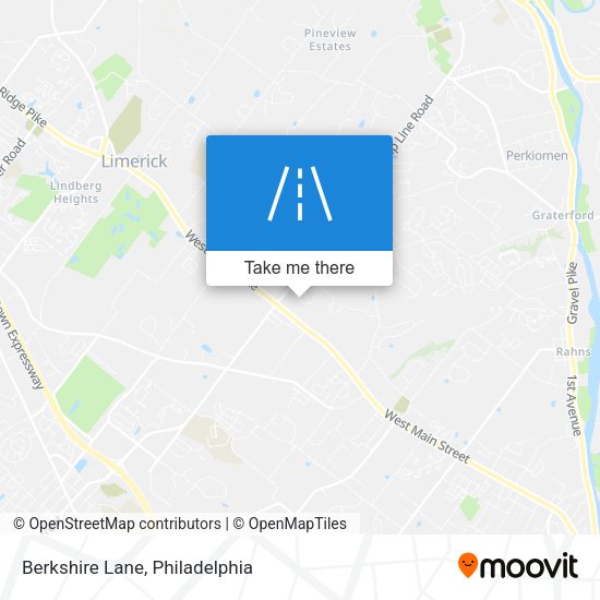 Berkshire Lane map