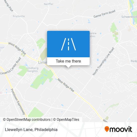 Llewellyn Lane map