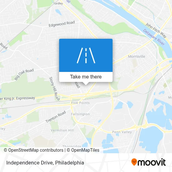 Independence Drive map