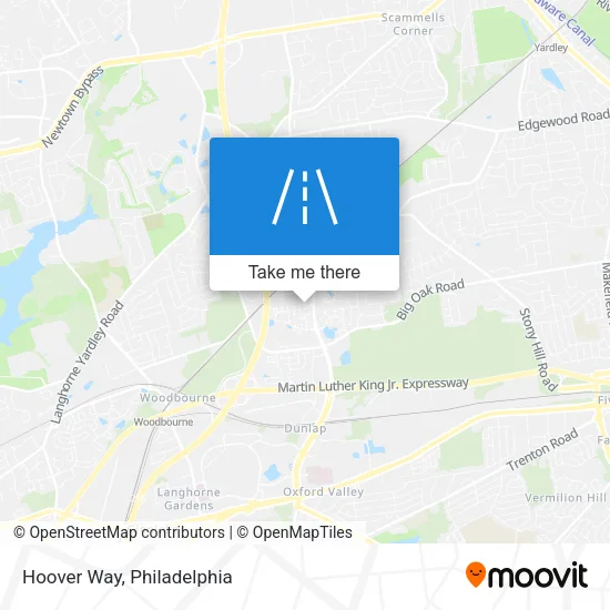 Hoover Way map