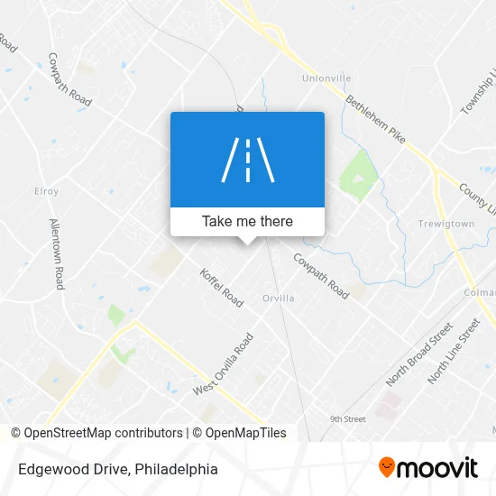 Edgewood Drive map