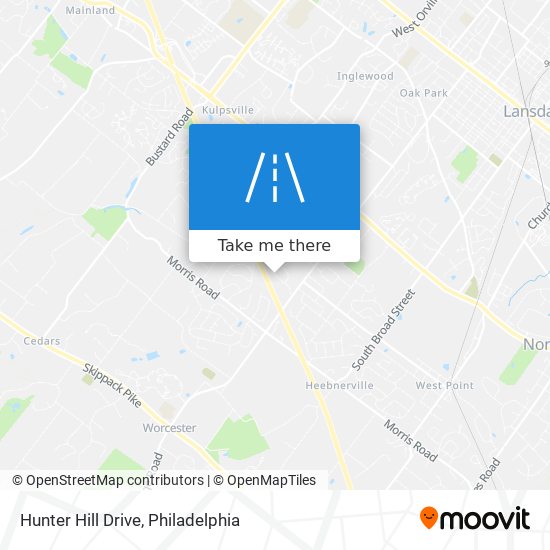 Hunter Hill Drive map
