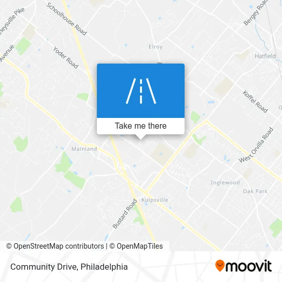 Community Drive map