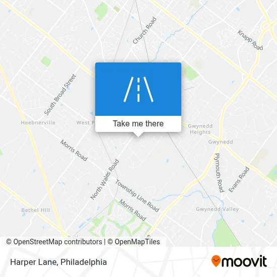 Harper Lane map