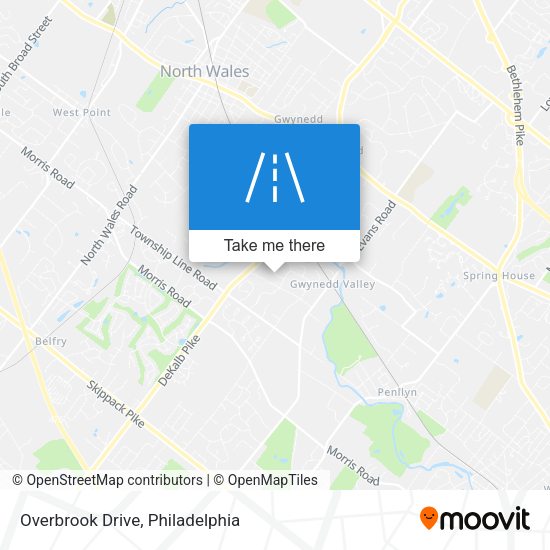Overbrook Drive map