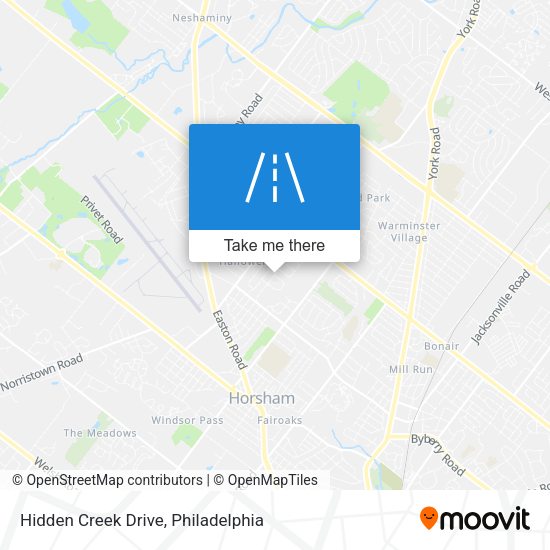 Hidden Creek Drive map