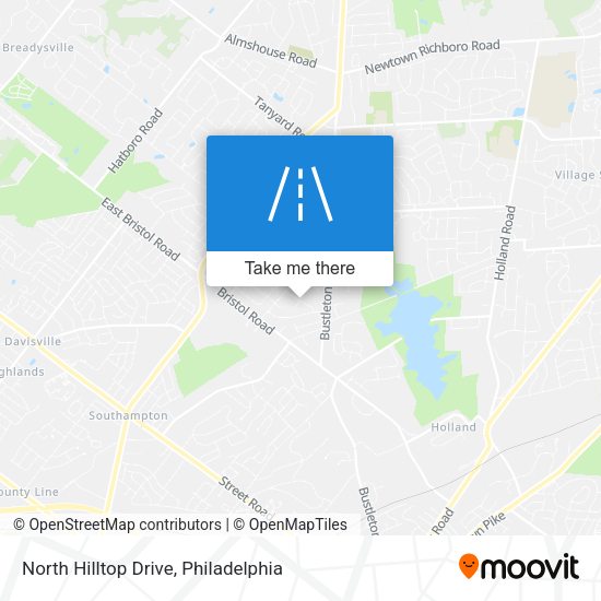 North Hilltop Drive map