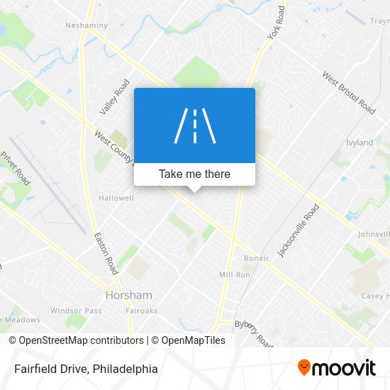 Fairfield Drive map