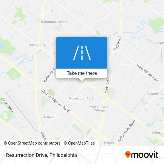 Resurrection Drive map